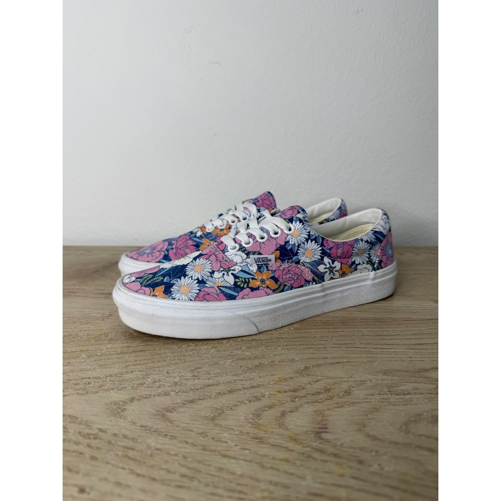 Vans Era Floral Multi Color Canvas Low Top Sneakers Women's 8.5 / Men's 7